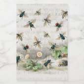 Bijenhoningwerker Queen Bees Antiek Voedselcontainer Etiket (Enkel label)