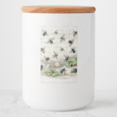 Bijenhoningwerker Queen Bees Antiek Voedselcontainer Etiket (Voorkant)