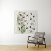 Bijenhoningwerker Queen Bees Antiek Wandkleed (In Situ (horizontaal))