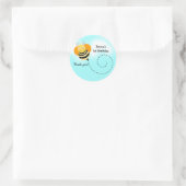 BIJENHOP RONDE hommel gunst Stickers (Tas)