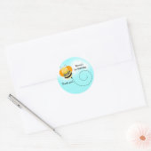 BIJENHOP RONDE hommel gunst Stickers (Envelop)