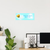 Bijenhopbellen vogelbanner poster (Thuiskantoor)
