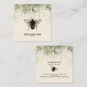 Bijenhouder Apiarist Bijen Boerderij Honeycomb Bu Vierkante Visitekaartje (Voorkant / Achterkant)