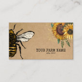 Bijenhouder Apiarist Bijen Boerderij Honeycomb Bu Visitekaartje (Voorkant)