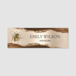 Bijenhouder Apiarist Bijen Boerderij Honingbijen H Naamplaatje