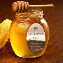 Bijenhouder Apiarist Bijen Boerderij Honingbijen H Ovale Sticker