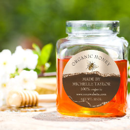 Bijenhouder Apiarist Bijen Boerderij Honingbijen H Ronde Sticker