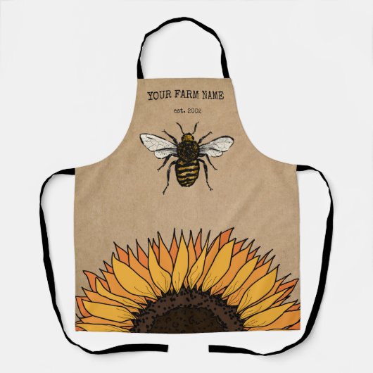 Bijenhouder Apiarist Bijen Boerderij Honingbijen H Schort (Voorkant)