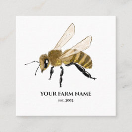 Bijenhouder Apiarist Bijen Boerderij Honingbijen H Vierkante Visitekaartje