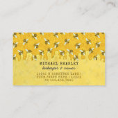 Bijenhouder Apiarist Bijen Boerderij Honingbijen H Visitekaartje (Achterkant)