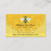 Bijenhouder Apiarist Bijen Boerderij Honingbijen H Visitekaartje (Voorkant)