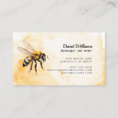 Bijenhouder Apiarist Boerderij Honingbijen Visitekaartje (Achterkant)