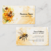 Bijenhouder Apiarist Boerderij Honingbijen Visitekaartje (Voorkant / Achterkant)