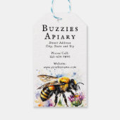 Bijenhouder Apiary Honey Jar Labels Cadeaulabel (Achterkant)