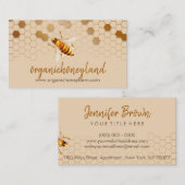 Bijenhouder Apiary Honeycomb Visitekaartje (Voorkant / Achterkant)