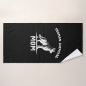 Bijenhouder Art German Shepherd mama Badhanddoek (Badhanddoek)