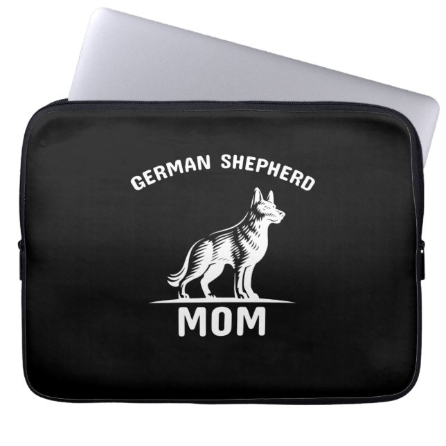 Bijenhouder Art German Shepherd mama Laptop Sleeve (Voorkant)
