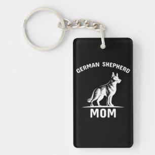 Bijenhouder Art German Shepherd mama Sleutelhanger