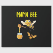 Bijenhouder Art Mama Bee Cadeaupapier (Vlak)