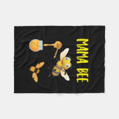 Bijenhouder Art Mama Bee Fleece Deken (Voorkant (Horizontaal))