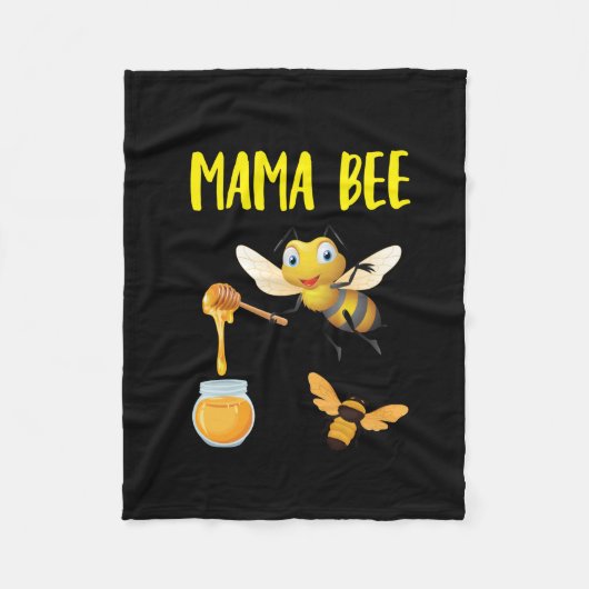 Bijenhouder Art Mama Bee Fleece Deken (Voorkant)