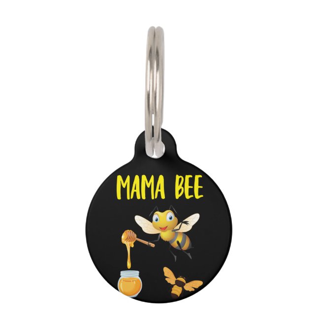 Bijenhouder Art Mama Bee Huisdierpenning (Voorkant)