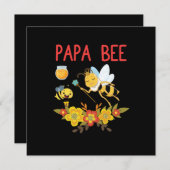 Bijenhouder Art Papa Bee 2 Feestdagenkaart (Voorkant / Achterkant)