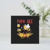 Bijenhouder Art Papa Bee 2 Feestdagenkaart (Staand voorkant)