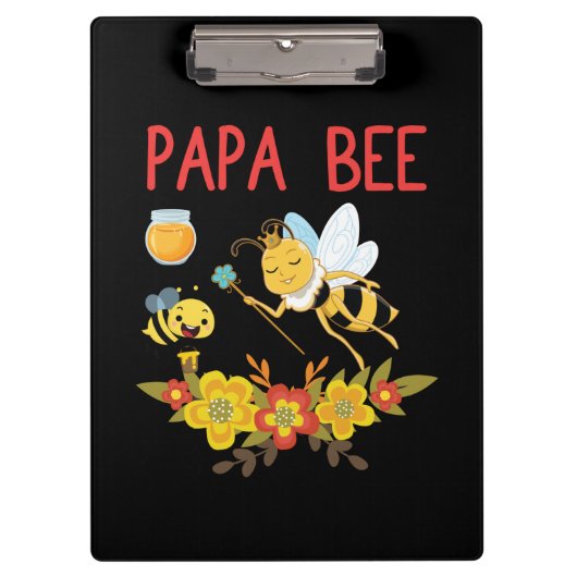 Bijenhouder Art Papa Bee 2 Klembord (Voorkant)