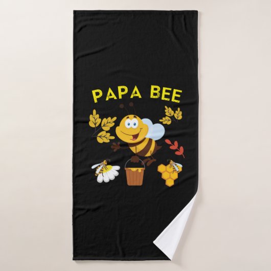 Bijenhouder Art Papa Bee Badhanddoek (Badhanddoek)
