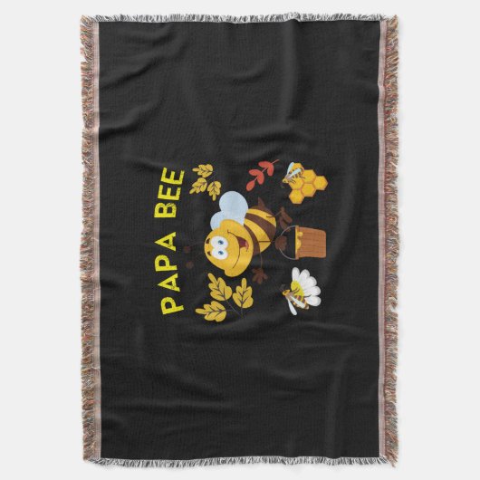 Bijenhouder Art Papa Bee Deken (Voorkant Verticaal)