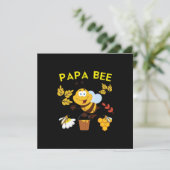 Bijenhouder Art Papa Bee Feestdagenkaart (Staand voorkant)