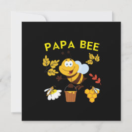 Bijenhouder Art Papa Bee Feestdagenkaart