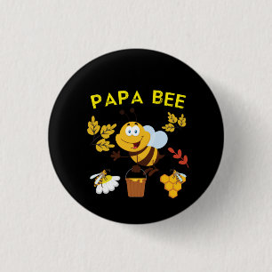 Bijenhouder Art Papa Bee Ronde Button 3,2 Cm