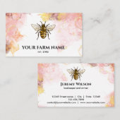 Bijenhouder Boerderij Apiarist Honeycomb Bu Visitekaartje (Voorkant / Achterkant)