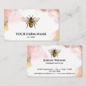 Bijenhouder Boerderij Apiarist Honeycomb Bu Visitekaartje (Voorkant / Achterkant)