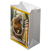 Bijenhouder en bijenkorf medium cadeauzakje (Voorkant Gekanteld)