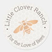 Bijenhouder Honeycomb Jar Label (Voorkant)