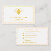 Bijenhouder Honingbij Boerderij Boer Apiary Visitekaartje (Voorkant / Achterkant)