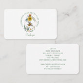 Bijenhouder Honingbij Floral Visitekaartje (Voorkant / Achterkant)