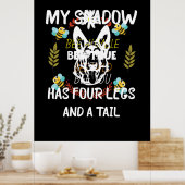 Bijenhouder Kunst Mijn Schaduw heeft vier benen Poster (Keuken)