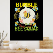 Bijenhouder Kunstbundel Bijenvierkant Poster (Keuken)