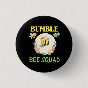 Bijenhouder Kunstbundel Bijenvierkant Ronde Button 3,2 Cm