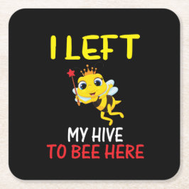 Bijenhouder maakt mijn hiv om hier te zijn kartonnen onderzetters