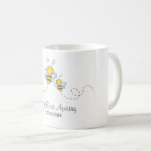 bijenhouder met bijenhoning koffiemok (Voorkant rechts)