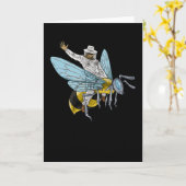 Bijenhouder op Honingbij Bijenhouder Grappig Kaart (Gele Bloem)