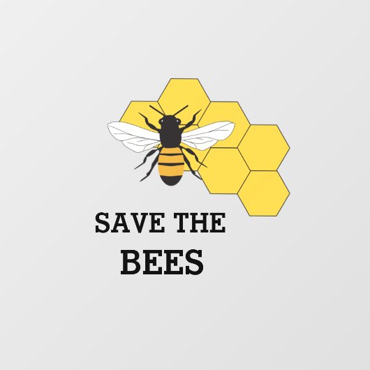 Bijenhouder Red de bijen Raamsticker (Vel)