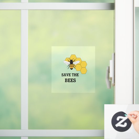 Bijenhouder Red de bijen Raamsticker (Huis)