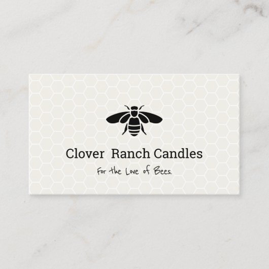 Bijenhouderij Apairy Honingraat Visitekaartje (Voorkant)