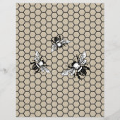 Bijenhouderij Apiary Fresh Honey Zakelijk briefpap (Achterkant)